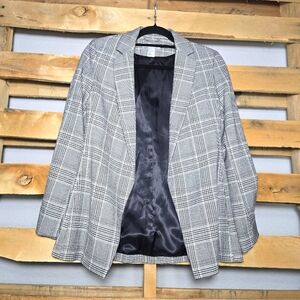 Zara blazer jacket Size:0 Color:Black/White Glen check